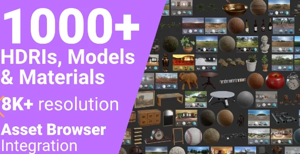 Poly Haven Asset Browser v1.2.1 Crack (Blender 5) Download
