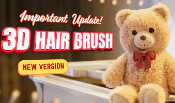 3D Hair Brush 4.7.3 Crack (Blender 5.1) 2026 Download