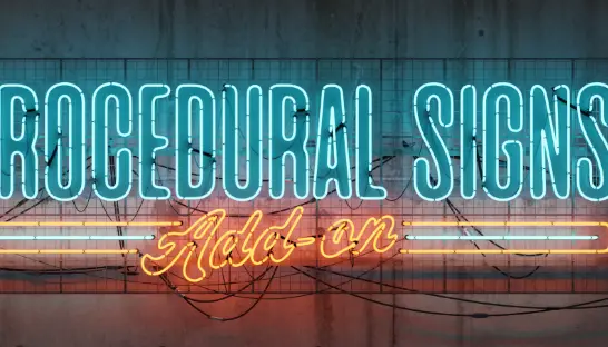 Procedural Signs v2 Crack (Blender 4.4) Download