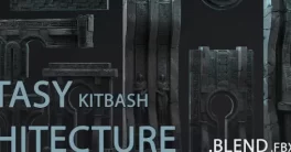 Artstation Fantasy architecture Kitbash Free Download