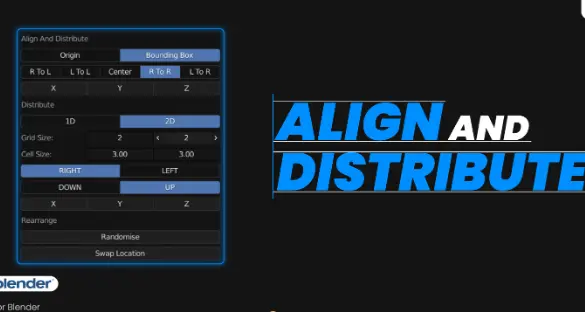 Align And Distribute v3.0.3 Crack (Blender 5) Download