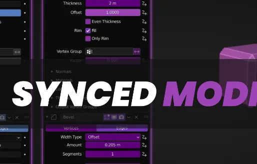 Synced Modifiers v2.3 Addon (Blender 4.5) Free Download