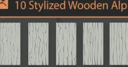 Stylized Wooden Alphas