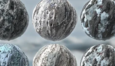 Artstation Winter Snow Ice Glacier Seamless PBR Texture Download