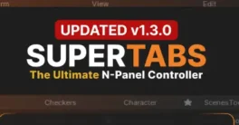 Blender addon Supertabs v1.3 N-Panel Controller Free Download