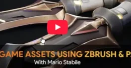 FlippedNromals stylized prop using Zbrush & Painter Full Download