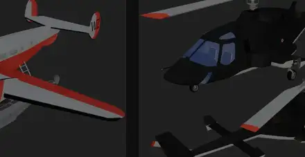 BlenderKit FLIGHTS GEAR Aircrafts 200+ Models Free Download